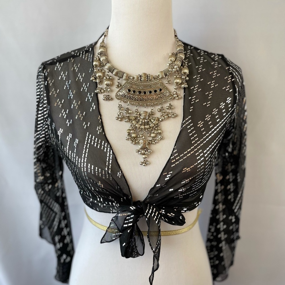 Melodia Designs Faux Assuit Arabesque Top